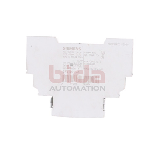 Siemens 3RV1901-2A / 3RV1 901-2A Hilfsschalter / Auxiliary switch 10A 240V