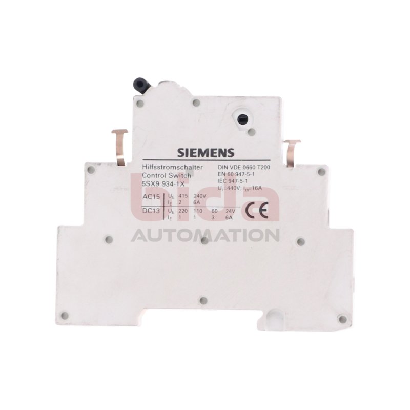 Siemens 5SX9 934-1X Hilfsstromschalter / Control switch 240V 6A