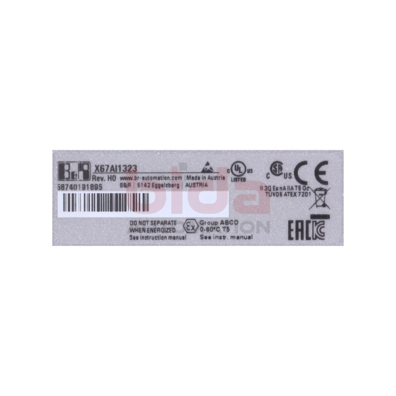B&amp;R X67AI1323 Analoges Eingangsmodul / Analogue input module