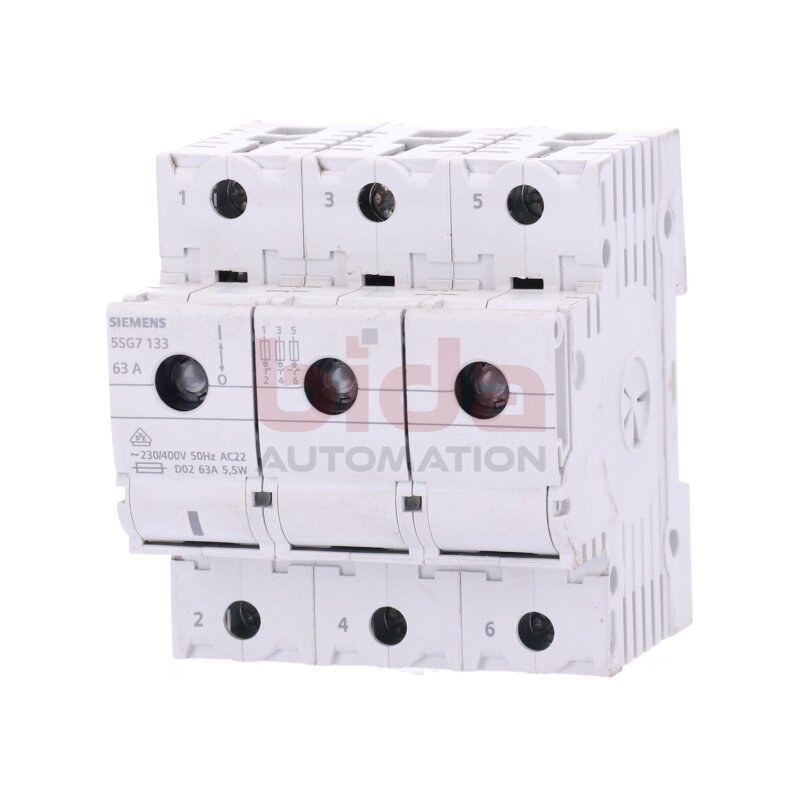 Siemens 5SG7 133 63A  Lasttrennschalter / Switch disconnector 230/400V 5,5W 63A