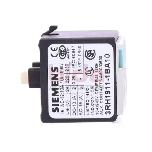 Siemens 3RH1911-1BA10 Hilfsschalterblock / Auxiliary switch block 10A 240V