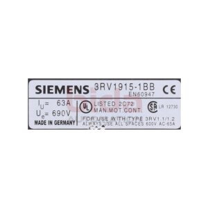 Siemens 3RV1915-1BB 3-Phasen-Sammelschiene / 3-phase...