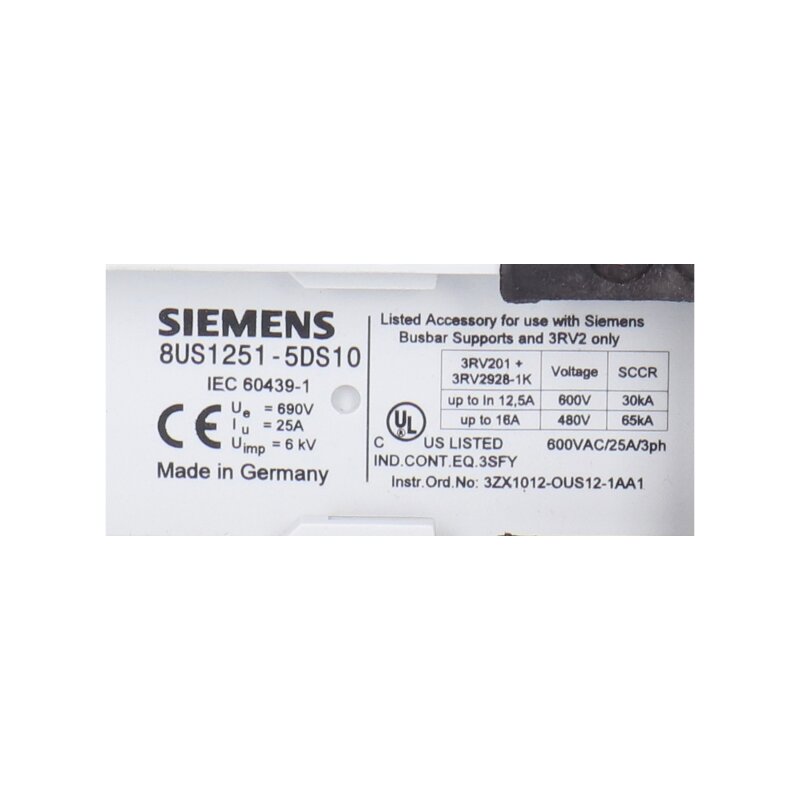 Siemens 8US1251-5DS10 Ger&auml;teadapter / Component adaptor