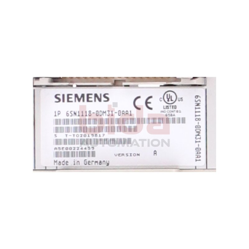 Siemens 6SN1118-0DM31-0AA1 / 6SN1 118-0DM31-0AA1 Digital Regelungseinschub / Digital control insert