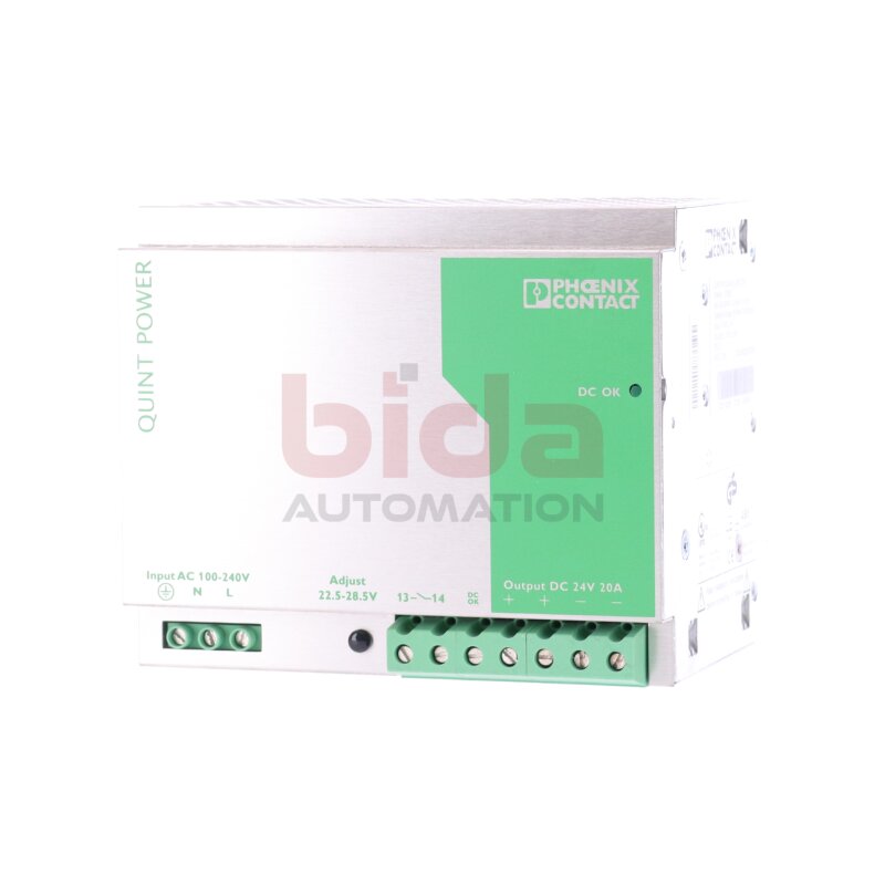 Phoenix Contact QUINT-PS-100-240AC/24DC/20A (2938620) Stromversorgung / Power Supply 100-240VAC 24DC 20A