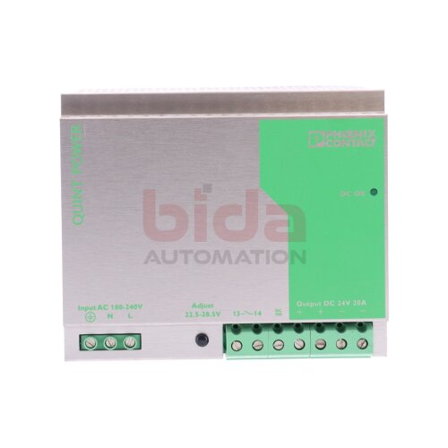 Phoenix Contact QUINT-PS-100-240AC/24DC/20A (2938620) Stromversorgung / Power Supply 100-240VAC 24DC 20A