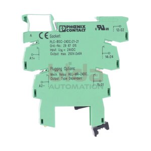 Phoenix Contact PLC-BSC-24DC/21-21 (2967015) Relaisockel...