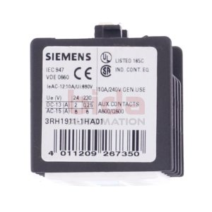 Siemens 3RH1911-1HA01 Hilfsschalterblock / Auxiliary...