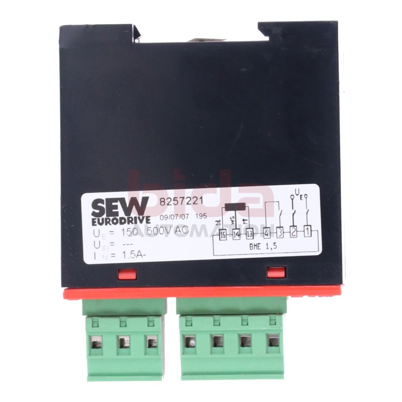 SEW BME 1,5 8257221 Bremsgleichrichter / Brake rectifier 500VAC 1,5A