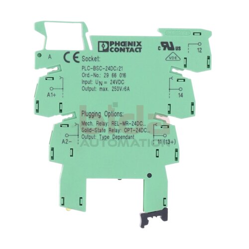 Phoenix Contact PLC-BSC-24DC/21 (2966016) Relaisockel / relay socket 24 VDC 250V 6A