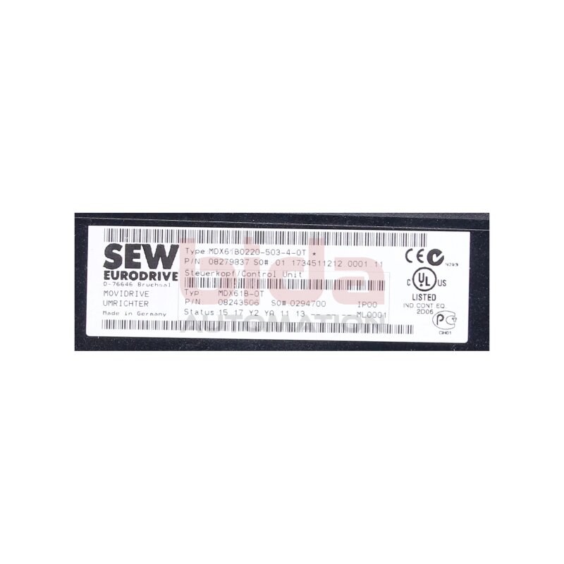 SEW MDX61B0220-503-4-0T (08279837) Frequenzumrichter / Frequency Converter