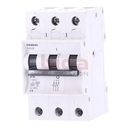 Siemens 5 SX23 B10 Leistungsschutzschalter / Circuit Breaker 400V