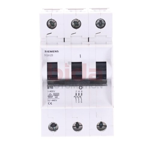Siemens 5 SX23 B10 Leistungsschutzschalter / Circuit Breaker 400V