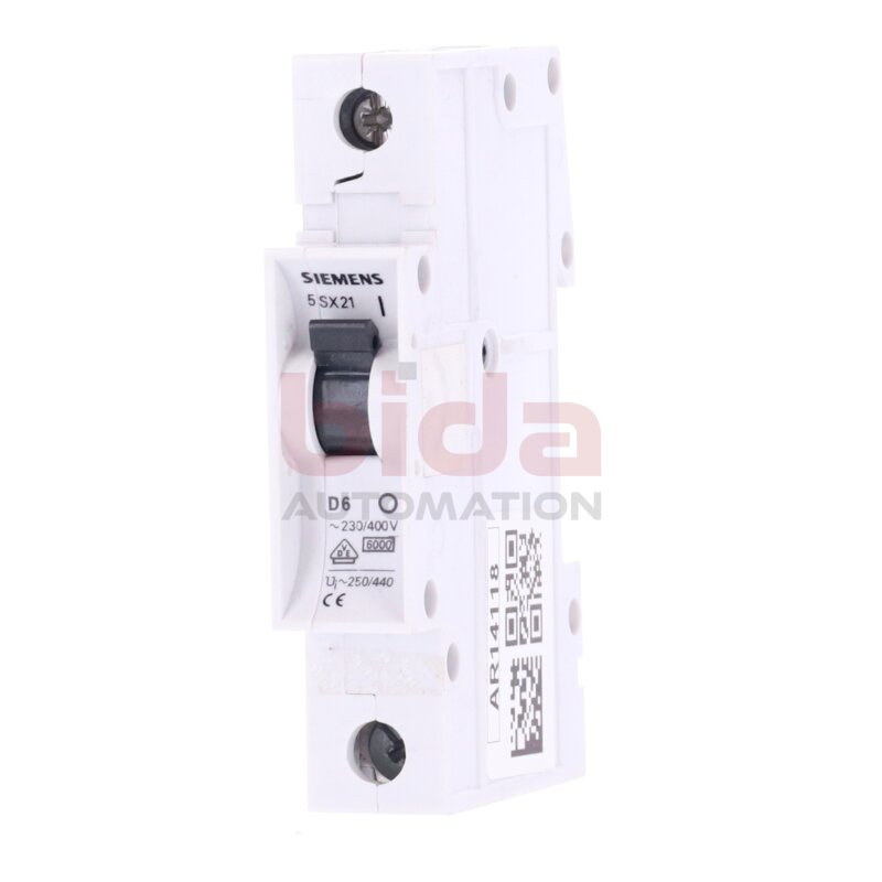 Siemens 5 SX21 D6 /5SX21 Leistungsschutzschalter / Circuit Breaker  230-400V