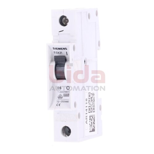 Siemens 5 SX21 D6 /5SX21 Leistungsschutzschalter / Circuit Breaker  230-400V