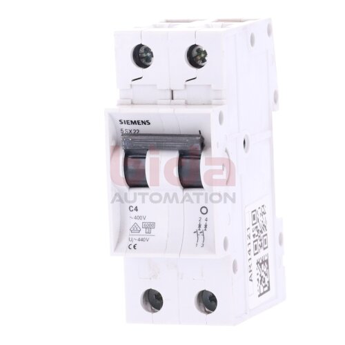 Siemens 5 SX22 C4 Leistungsschutzschalter / Circuit Breaker 400V