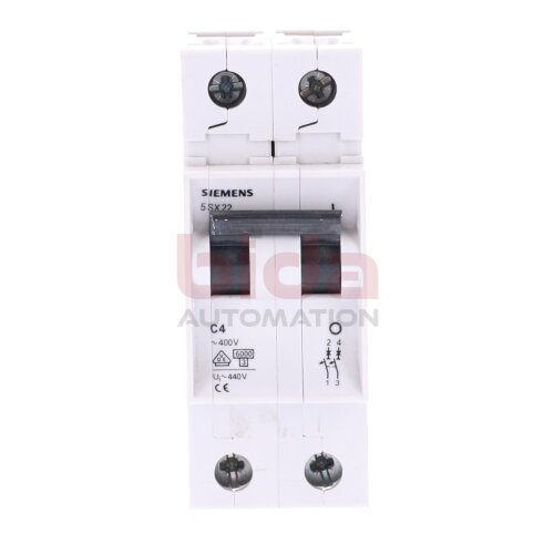 Siemens 5 SX22 C4 Leistungsschutzschalter / Circuit Breaker 400V