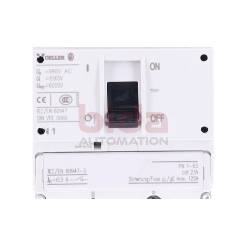 Moeller PN 1 (PN 1-63) Lasttrennschalter / Switch disconnector 690 VAC 690V 6000V