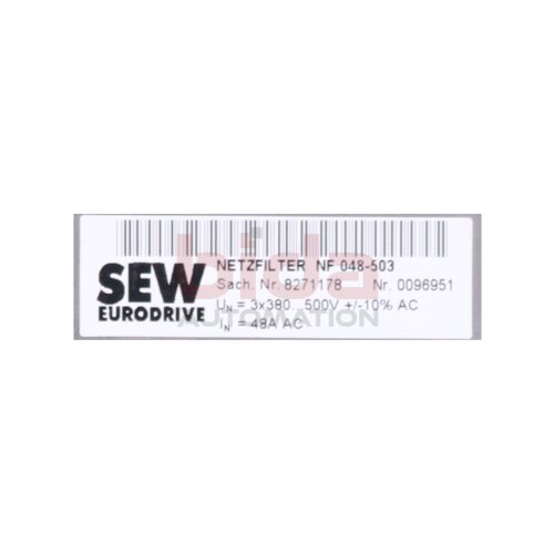 SEW NF 048-503 (8271178) / SCHAFFNER FS 21226-42-33  Netzfilter / Line Filter 3x380-500V 48A
