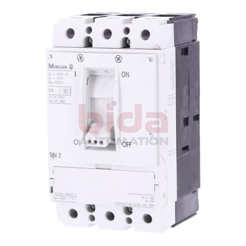 Moeller PN 2 (PN 2-160) Leistungsschalter / Circuit Breaker 690 VAC 690V 8000V 250A