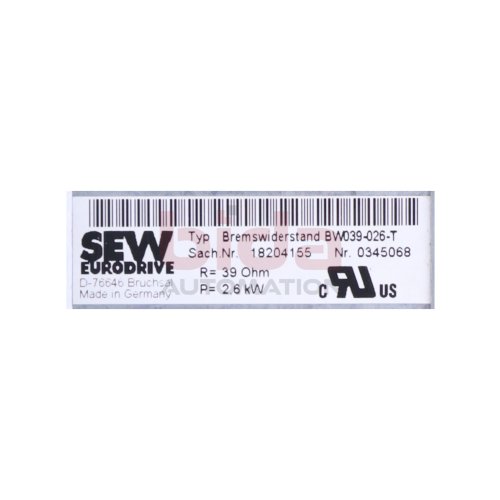 SEW BW039-026-T (18204155) Bremswiderstand / Brake Resistor 2,6kW