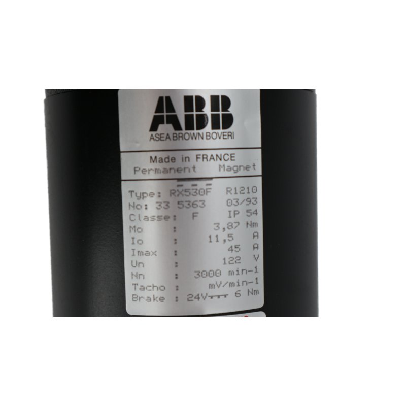 ABB Alsthom RX530F R1210 Magnet-Servomotor Motor Elektromotor Servo BBC