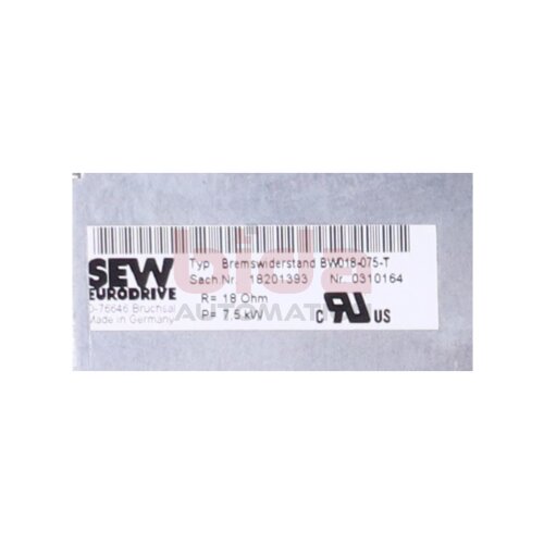 SEW BW018-075-T (18201393) Bremswiderstand / Braking resistor 7,5 kW