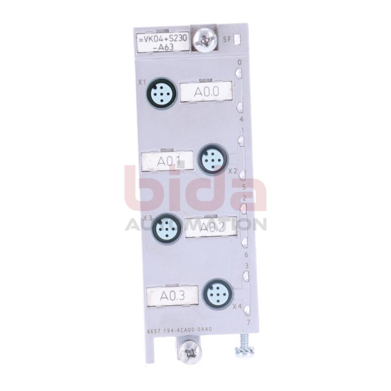 Siemens 6ES7194-4CA00-0AA0 / 6ES7 194-4CA00-0AA0 Anschlussmodul f&uuml;r digitale und analoge Elektronikmodule ET 200 PRO