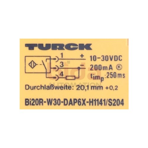 Turck Bi20R-W3&szlig;-DAP6X-H1141/S204 N&auml;hrungssensor / Proximity Sensor  10-30 VDC 200mA