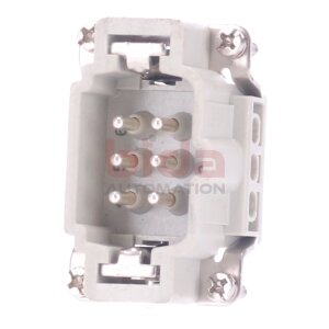 Harting Han 6 E-M Steckverbinder / Connector 16A 500V