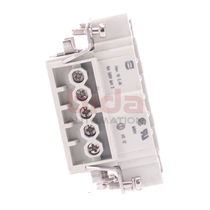 Harting Han 10 E-M (16A 500V) Steckverbinder / Connector 500V 16A