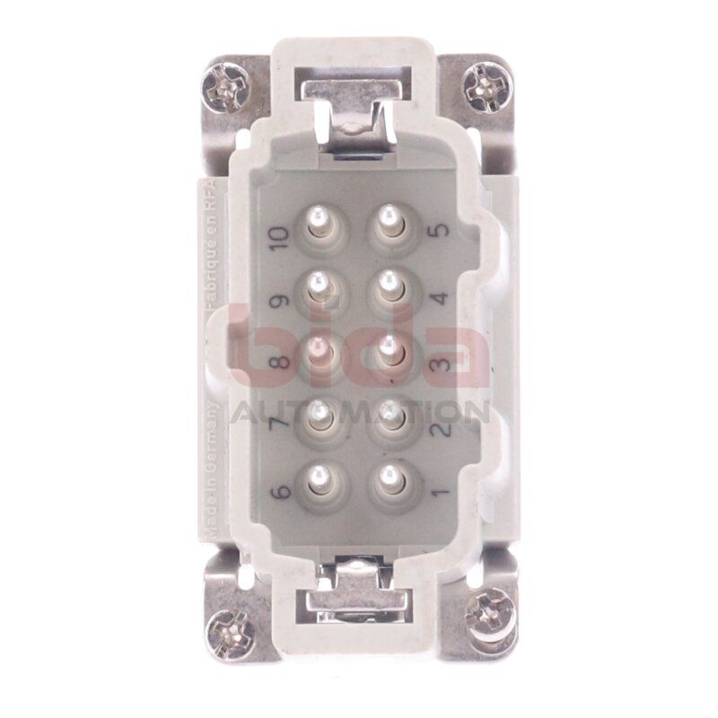 Harting Han 10 E-M (16A 500V) Steckverbinder / Connector 500V 16A