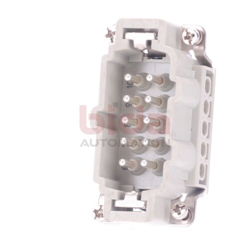 Harting Han 10 E-M (16A 500V) Steckverbinder / Connector 500V 16A