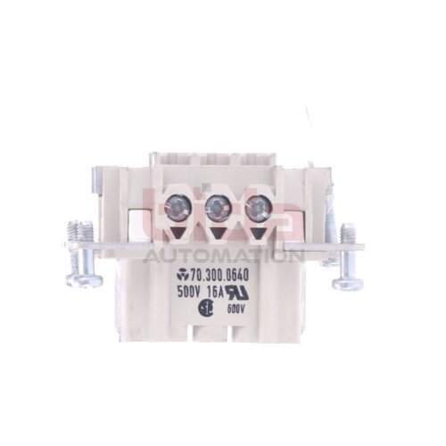 Wieland 70.300.0640 (16A 500V) Buchseneinsatz / Socket insert  500V 16A