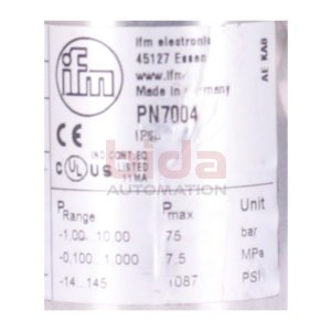 ifm electronic PN7004 Drucksensor / Pressure Sensor 18-36...