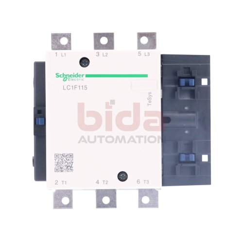 Schneider LC1 F115P7 Leistungssch&uuml;tz / Power Contactor 200A 1000V
