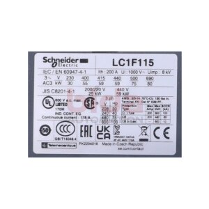 Schneider LC1 F115P7 Leistungsschütz / Power...