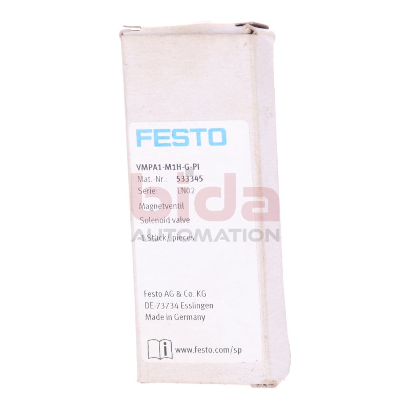 Festo VMPA1-M1H-G-PI (533345) Magnetventil / Solenoid Valve  15VDC  1W