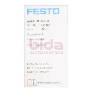 Festo VMPA1-M1H-G-PI (533345) Magnetventil / Solenoid...