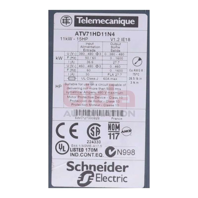 Telemecanique/Schneider ATV71HD11N4 Frequenzumrichter / Frequency Converter 380-480V 11kW