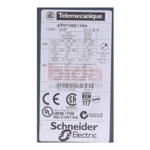 Telemecanique/Schneider ATV71HD11N4 Frequenzumrichter /...