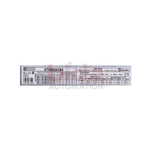 Telemecanique/Schneider ATV66U41N4 Frequenzumrichter / Frequency Converter  400-460V