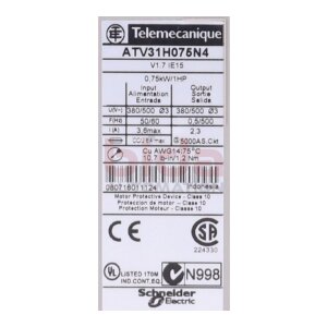 Telemecanique/Schneider ATV31H075N4 Frequenzumrichter /...