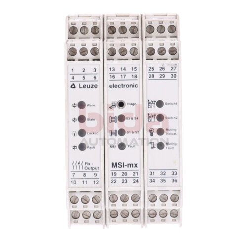 Leuze Lumiflex MSI-mx/Rx (549905) Sicherheitsrelais / Safety Relay  24 VDC 5A