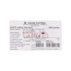 Leuze Lumiflex MSI-mx/Rx (549905) Sicherheitsrelais /...