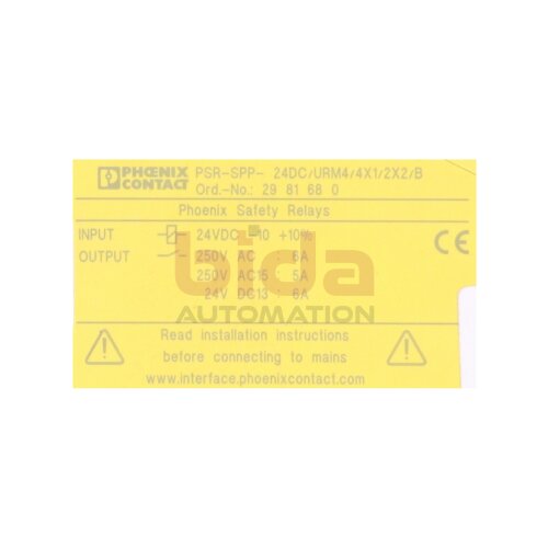 Phoenix Contact PSR-SPP-24DC/URM4/4X1/2X2/B (2981680) Sicherheitsrelais / Safety Relay  24VDC 250V 6A