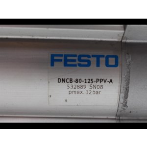 Festo DNCB-80-125-PPV-A Normzylinder Zylinder 532889 SN08...