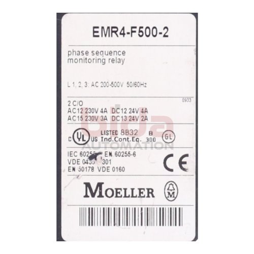 Moeller EMR-F500-2 Relais / Relay 200-500 V