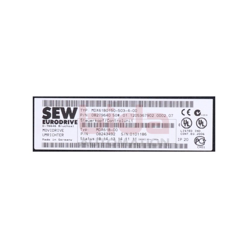 SEW MDX61B0150-503-4-00 Frequenzumrichter / Frequency Converter