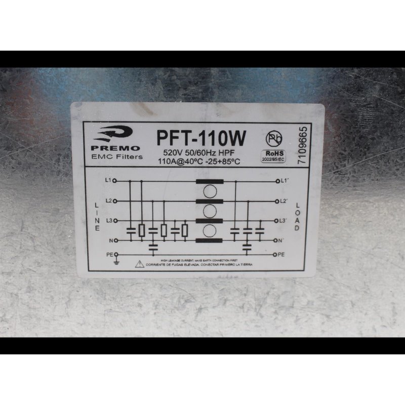 Premo PFT-110W EMC-Filter 520V 110A Filter Netzfilter Power Supply